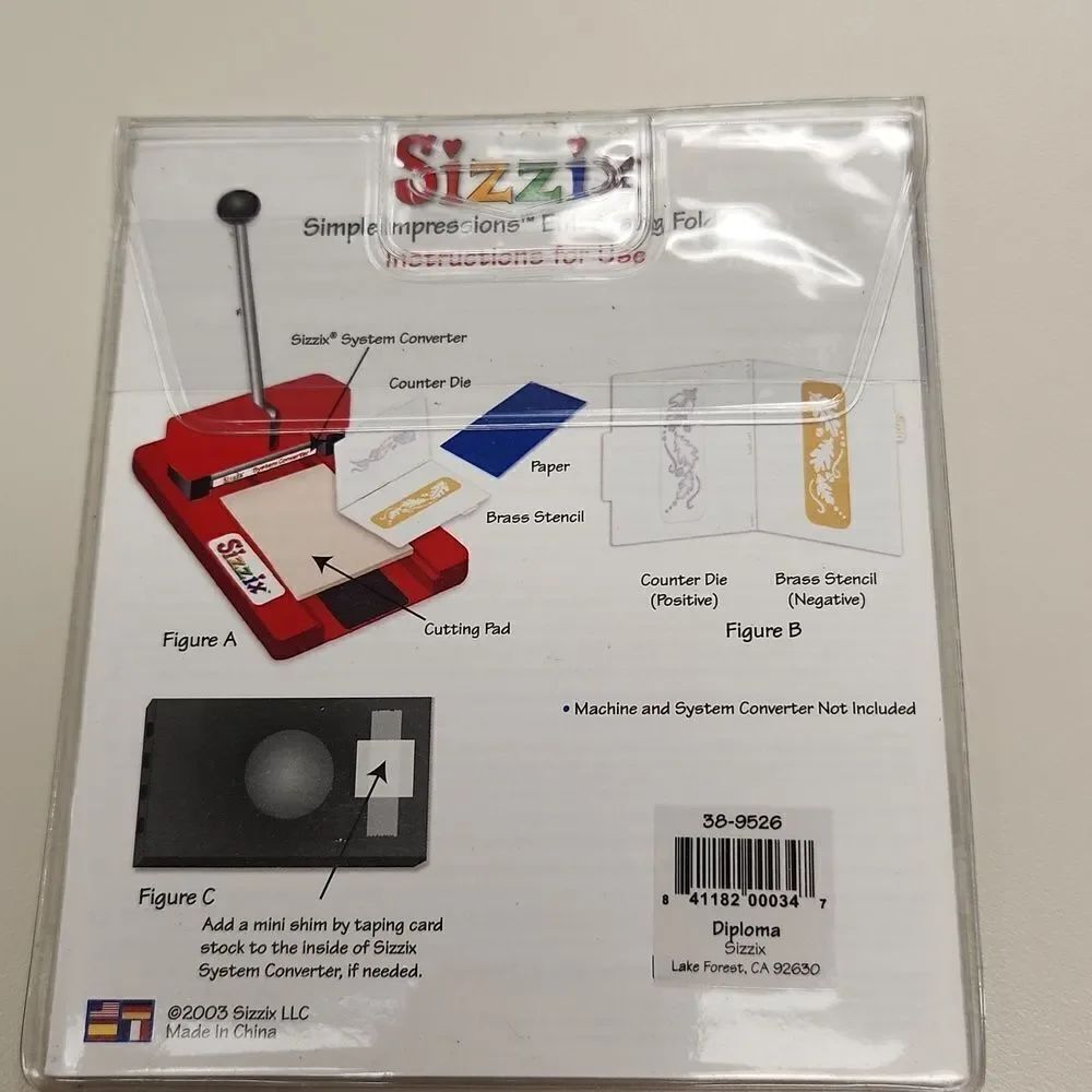 Sizzix Embossing Folder Diploma 38-9526 - Picture 3 of 3